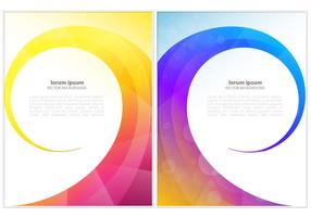 Bright Colored Swirl Vector Background