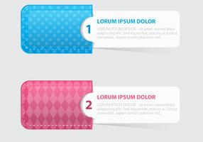 Patterned Pocket Tags Vector Set