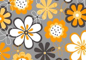 Spring Flowers Background Vector