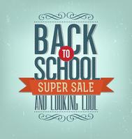 Retro Back to School Vector