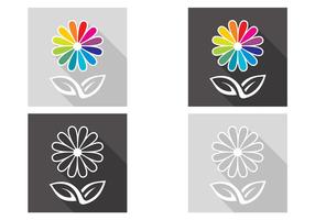 Abstract Flower Vector Set