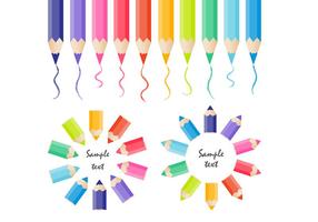 Colored Pencils Vector Collection
