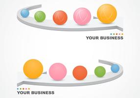 Abstract 3D Business Background Vector