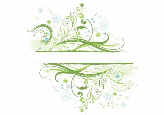 Floral Grunge Background Vector