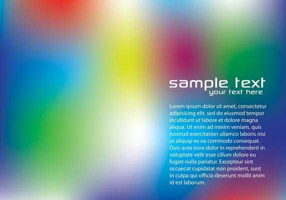Blurry Rainbow Background Vector