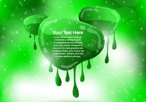 Green Dripping Banner Background Vector