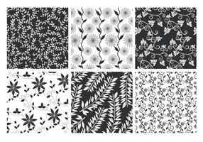 Floral Patterned Backgrounds Vector Set