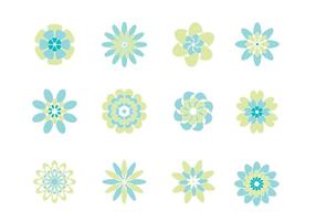 Fresco Resumen Flores Vector Pack