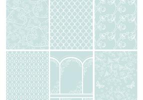 Romantic Patterns Backgrounds Vector Pack