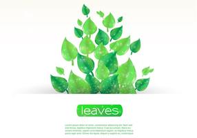 Sparkling Leaf Banner Vector