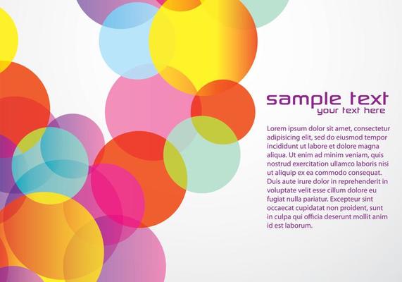 Bright Circle Background Vector