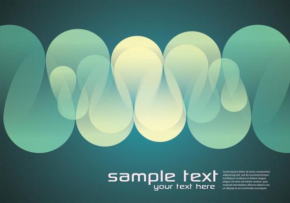 Glowing Green Abstract Vector Background
