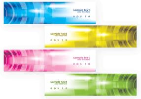 Bright Modern Banners Vector Set