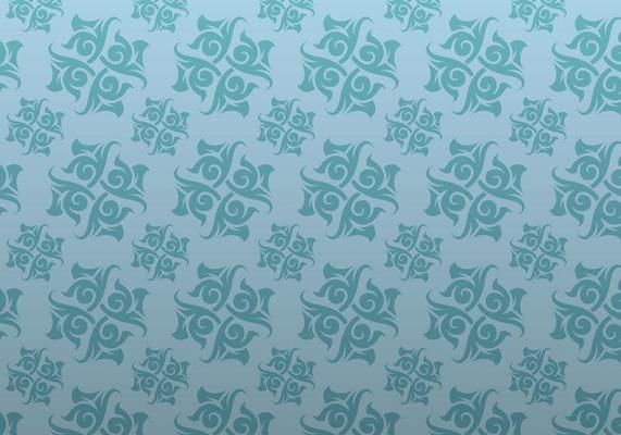 Blue Ornamental Vector Patterned Background