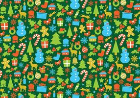 Retro Christmas Vector Pattern