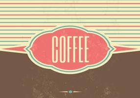 Retro Coffee Vector Background