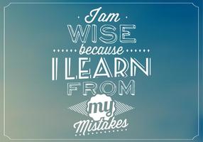 I am Wise Vector Background