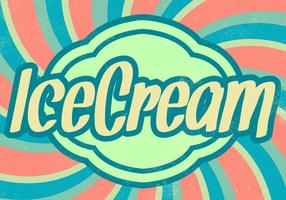 Sunburst Ice Cream Vector Background