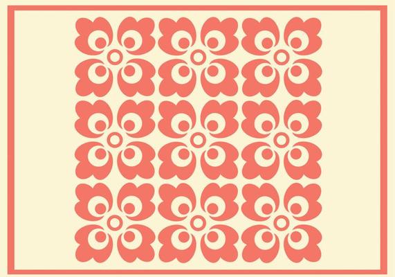 Coral Ornament Vector Pattern