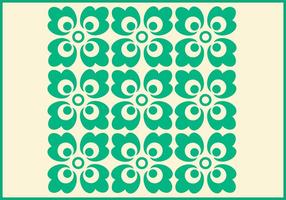 Green Ornament Vector Pattern Two