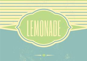 Retro Lemonade Vector Background