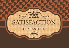 Rust Colored Label Vector Background