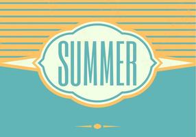 Retro Summer Vector Background