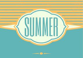 Retro Summer Vector Background