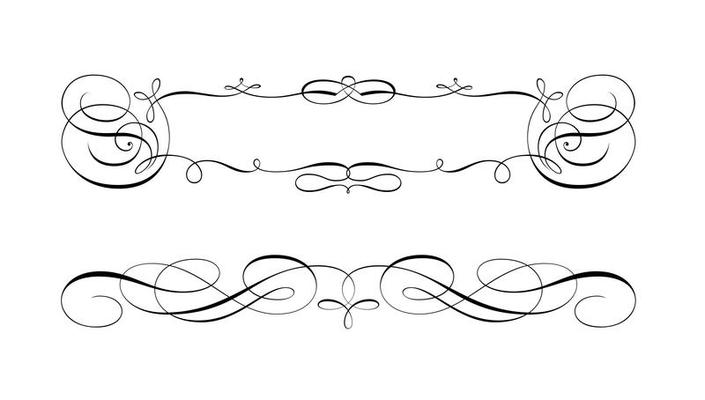 Swirly Scroll Frame and Border Vectors