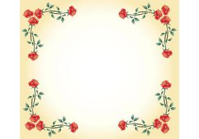 Free Vector Rose Frame