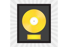 Gold Record Vector