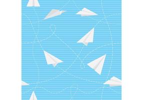 Paper Airplanes Vector Pattern