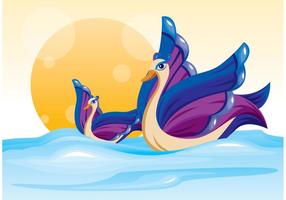Beautiful Swan Vector
