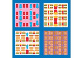 Fast Food Vector Pattern