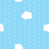 Blue Raindrops Vector Background