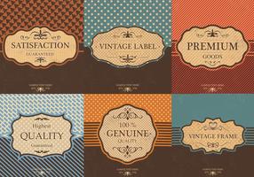 Vintage Label Vector Background Pack