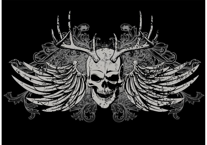 BORN FREE EAGLE BIKE MAN GLOW IN THE DARK T-SHIRTS