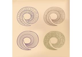 Spiral Vector Leaves 