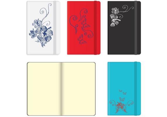 Polynesian Flower Vector Moleskines