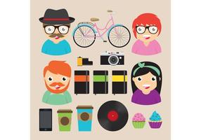 Hipster Vector Elements