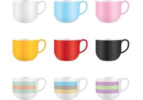 Vector de la taza de café colorido