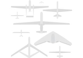 Militar Drone Vectores