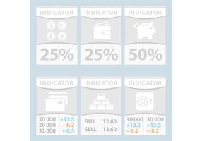 Financial Vector Indicator Banners 
