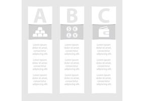 Monocromo banners de negocios vectoriales vector