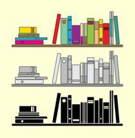 Stack Of Books Vector 