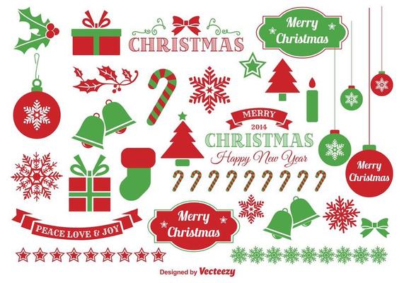 Jingle Bells Christmas Vector Elements