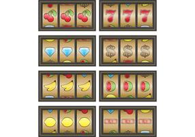 Gold Slot Machine Vectors 