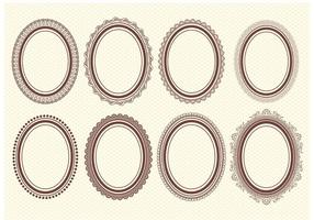 Oval Vector Frames