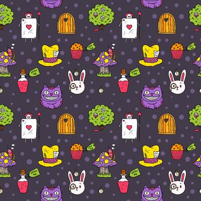 Whimsical Seamless Pattern