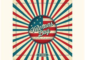 Free Retro Veterans Day Vector Background